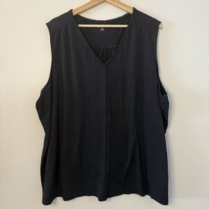 Lands End Tank Top Womens 3X Black Summer Comfort‎ Casual Sleeveless